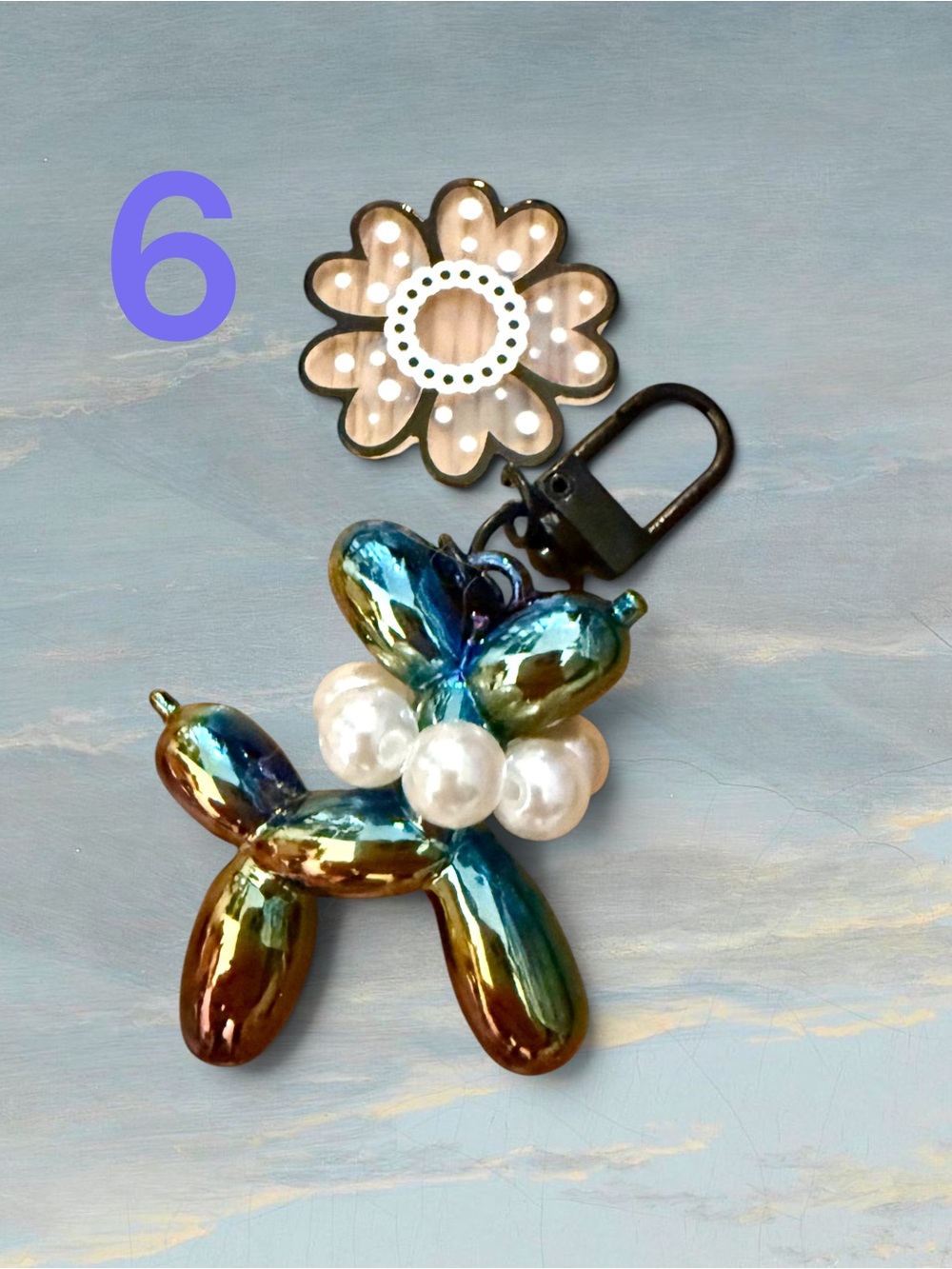 Pick 1 Keychain or Brooch or Charm - Butterfly, Cross, Kitty Cat, CC Logo, Dog - Picture 6 of 10